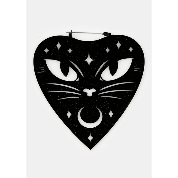 Too Fast Spooky Cat Earrings - Picture 4 of 5